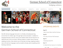Tablet Screenshot of germanschoolct.org